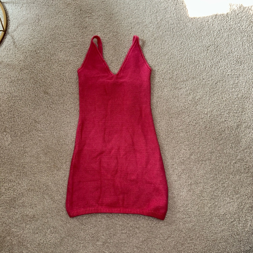 Wool knitted Pink Princess Polly Dress